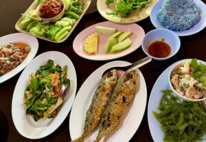 Various dishes of food in Phuket 