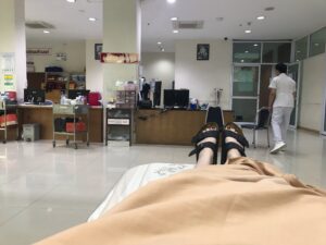 stretcher in private hospital in Thailand 