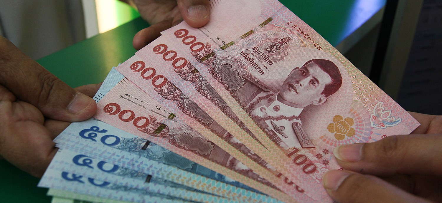 Stack of Thai bills