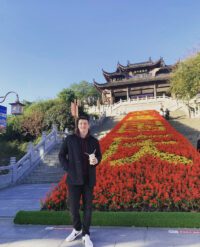 English teacher sightseeing in China