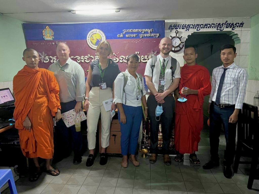 Teachers in class in cambodia