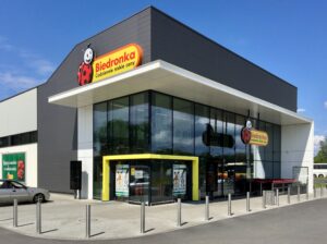 storefront of Polish supermarket