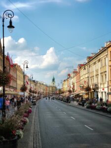 scenic streets in Poland 