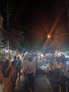 Night market in Thailand 