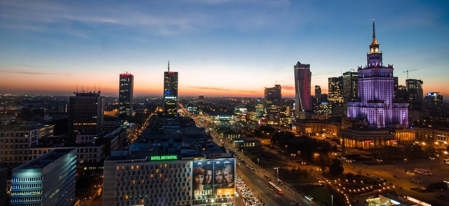 view of Warsaw, Poland