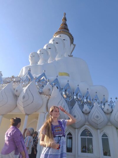 English teacher enjoying culture in Thailand 